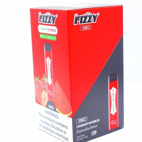 Купить FIZZY Jungle - Клубника Арбуз, 450 затяжек, 20 мг (2%)