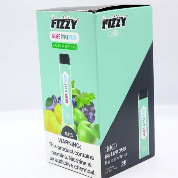 Купить FIZZY Jungle - Виноград Яблоко Груша, 450 затяжек, 20 мг (2%)